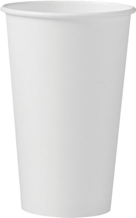 Cup, Drink Paper Hot Wht 16Oz(50/Sl 20Sl/Cs), 1000/Cs