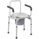 Mabis® Drop-Arm Steel Commode, 1/EA