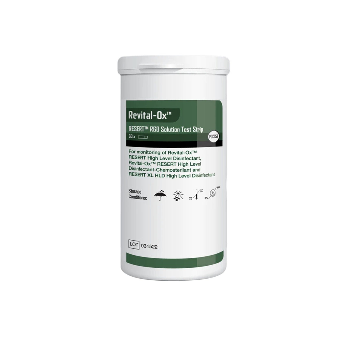 Revital-Ox® Resert® R60 Solution Test Strip, 60/Bt