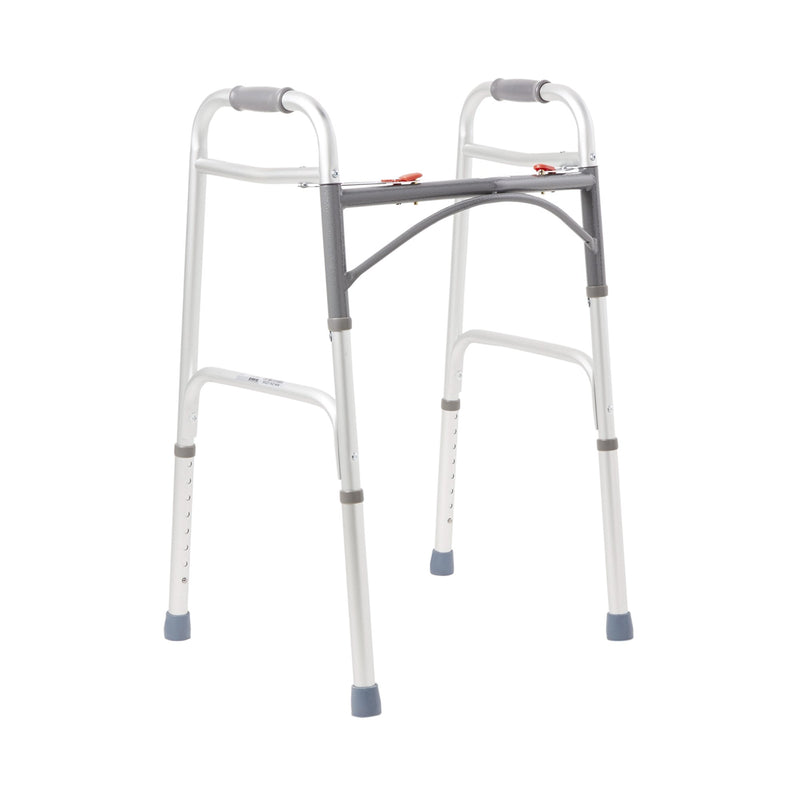 MCKESSON ALUMINUM FOLDING WALKER, 32 – 39 INCH HEIGHT, SOLD AS 1/EACH MCKESSON 146-10200-1