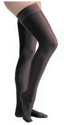STOCKING, COMPRSN THIGH-HI LACE BAND BLK LG 8-15MMHG (2/PR), 1/PR