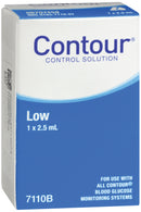 BAYER CONTOUR® BLOOD GLUCOSE CONTROL SOLUTION, LOW LEVEL, SOLD AS 12/CASE ASCENSIA 7110