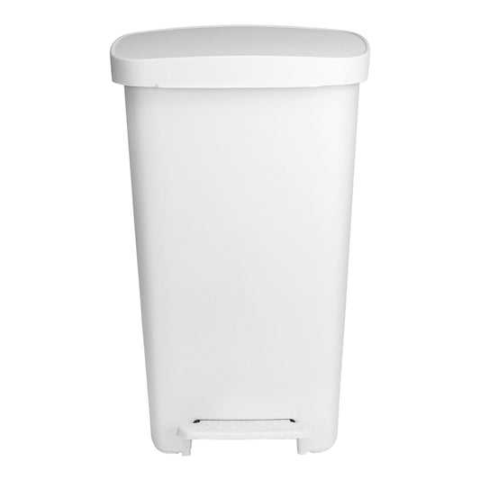 McKesson Waste Can with Step-On Pedal, White, 15.16 x 14.76 x 26.57 Inch, 1/CS