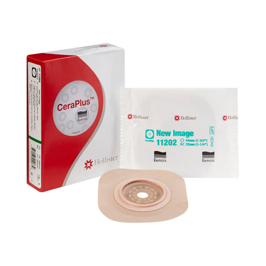 New Image™ Flat CeraPlus™ Skin Barrier - Tape, 44 mm Flange, up to 32 mm Opening, 1/BX