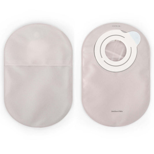 SenSura® Mio Flex 2-Piece Closed End Opaque Ostomy Pouch, Green Match, 30/BX