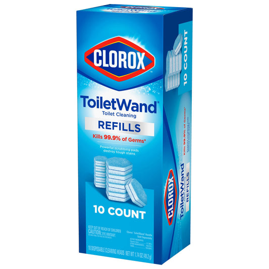 Cleaner, Toilet Wand Clorox Refill Heads (10/Pk 6Pk/Ct), 6/Ct