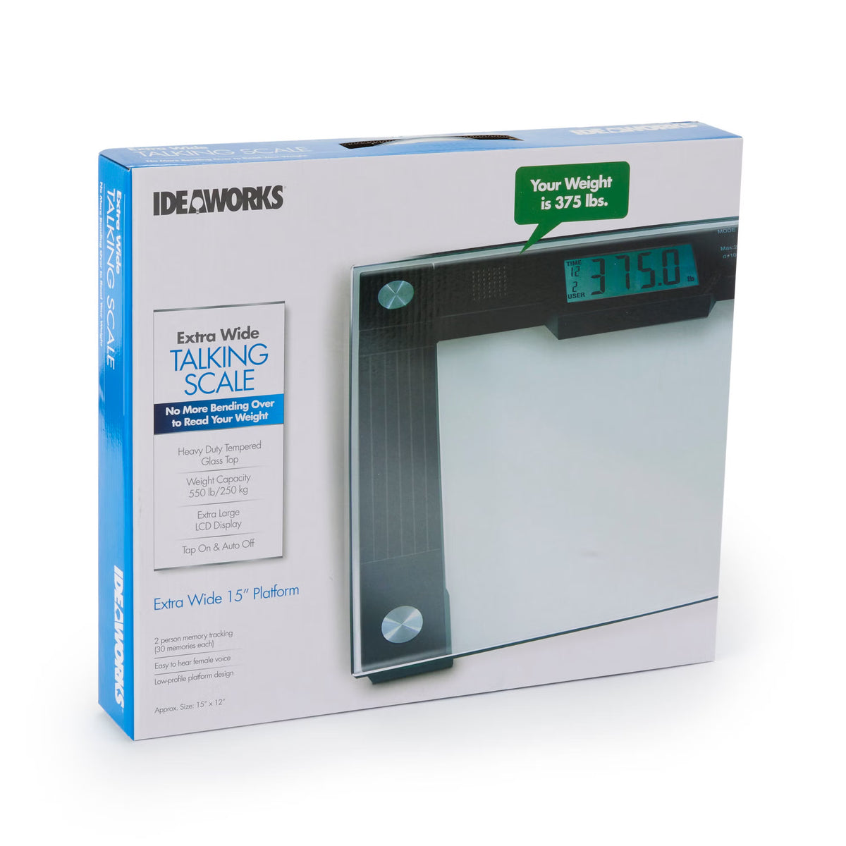 Ideaworks® Extra Wide Talking Scale, 1/Ea