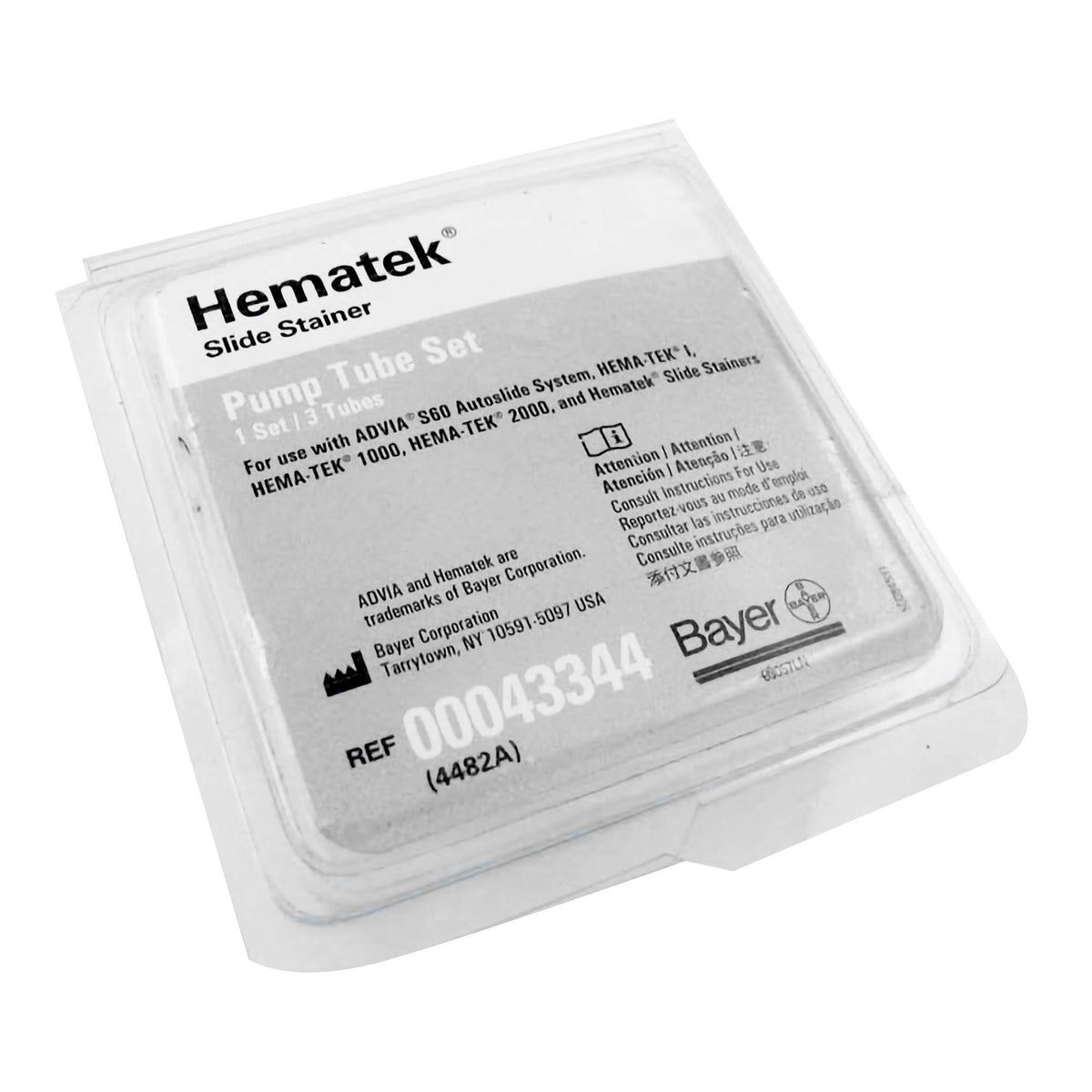 TUBE, F/HEMATEK PUMP, 1/EA