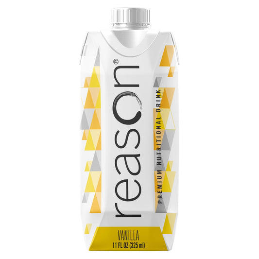 Reason™ Vanilla Premium Nutritional Drink, 11-ounce carton, 12/CS