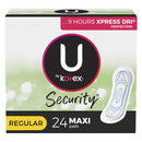 KOTEX SECURITY MAXI FEMININE PAD, REGULAR, SOLD AS 144/CASE KIMBERLY 49061
