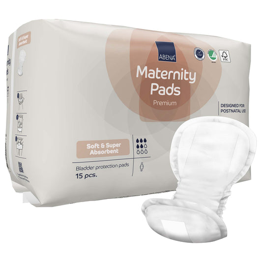 Abena® Maternity Pads Premium Soft And Super Absorbent, 30/Pk