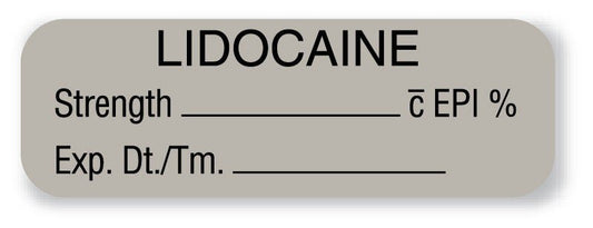 Label, Lidocaine W/Epi (610/Rl) United, 1/Rl
