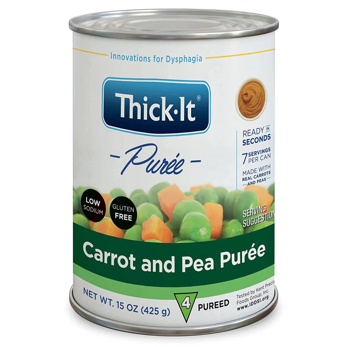 Thick-It® Carrot and Pea Purée Thickened Food, 15-ounce Can, 12/CS