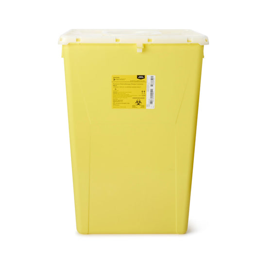 McKesson Prevent® Chemotherapy Sharps Container, 18-Gal., 24.6 x 17.3 x 13 Inch, 7/CS