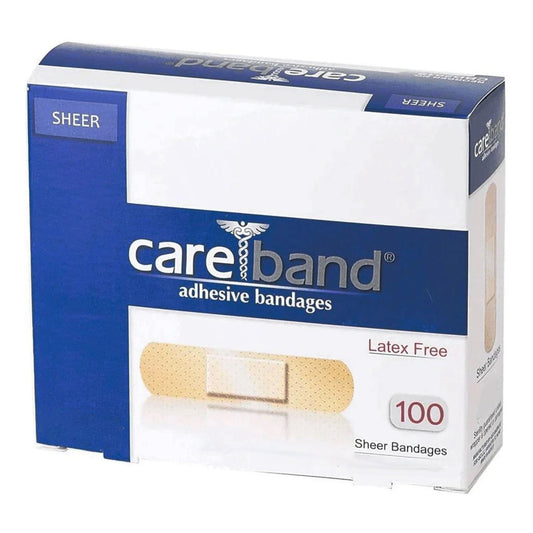 Careband™ Sheer Adhesive Strip, 3/8 X 1-1/2 Inch, 1200/Cs