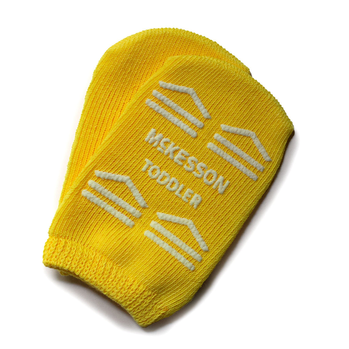 McKesson Slipper Socks, Single Tread, Toddler Size, Yellow, 48/CS
