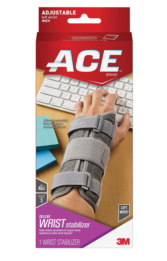 3M™ Ace™ Left Wrist Brace, One Size Fits Most, 12/BX