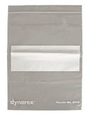 Dynarex Zip Closure Plastic Bags Zip Closure Plastic Bags, Clear With White Write-On Block, 9" X 12", 2Mil, 100/Bx, 10 Bx/Cs -8033 - BriteSources