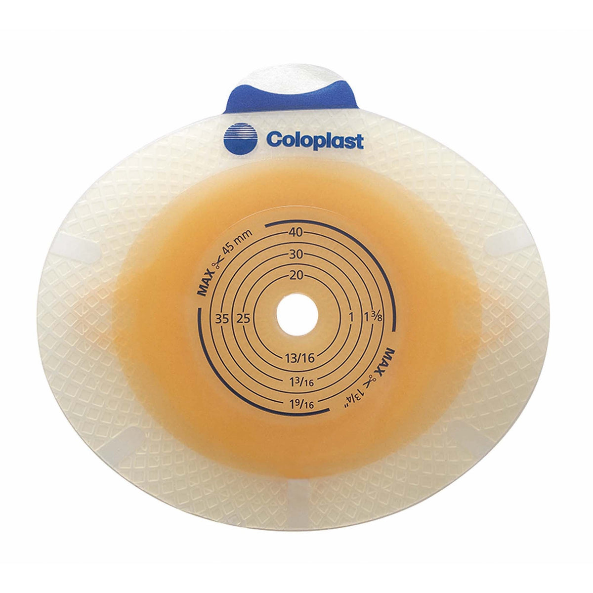 SenSura® Click Flat Ostomy Barrier, 20 mm Stoma Opening, Green Color Match, 5/BX