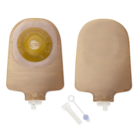 Premier™ One-Piece Beige Urostomy Pouch, Pre-cut to Fit 25 mm Stomas, 5/BX