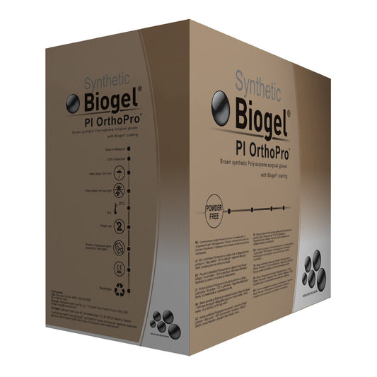 Biogel® PI OrthoPro® Polyisoprene Surgical Glove, Size 7.5, Brown, 40/BX