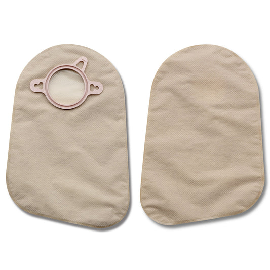 New Image™ 2-Piece Transparent Ostomy Pouch, Pre-cut to Fit 44 mm, Green, 60/BX