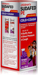 J&J Sudafed & Sudafed Pe Sinus Medicine Sudafed Pe Liq Child Raspberry4Oz 4/Bx 6Bx/Cs -53704 - BriteSources