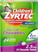 J&J Zyrtec Allergy Relief Liquid Allergy Children Zyrtec1Mg Grape 8Oz 3/Pk 8Pk/Cs -020914 - BriteSources