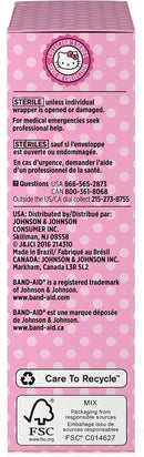 J&J Band-Aid Decorated Adhesive Bandages Bandage Adh Asst Hello Kitty20Ct 6/Bx 4Bx/Cs -005616 - BriteSources