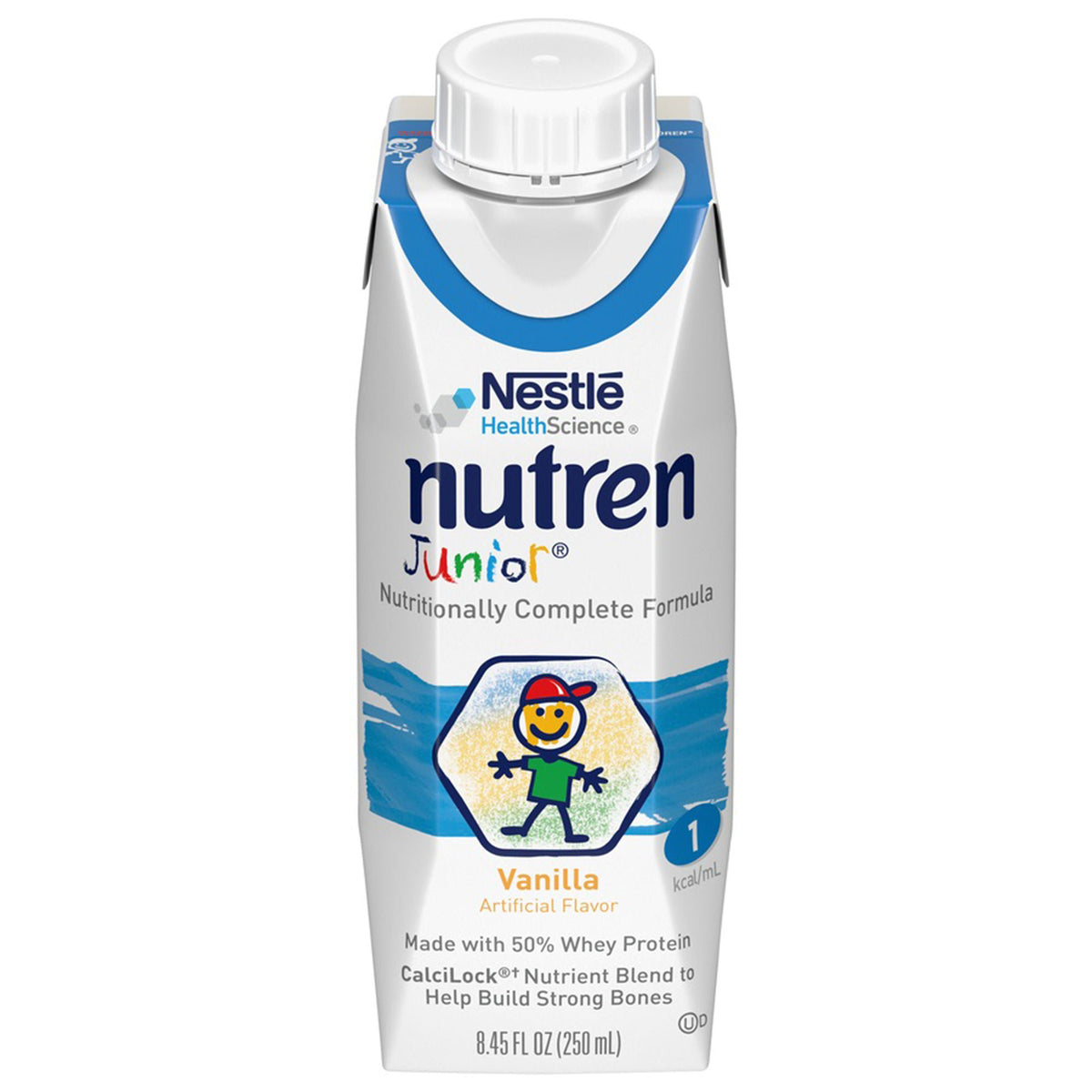Nutren® Junior Nutritionally Complete Formula, Vanilla, 8.45-Ounce Tetra Prisma®, 24/Cs