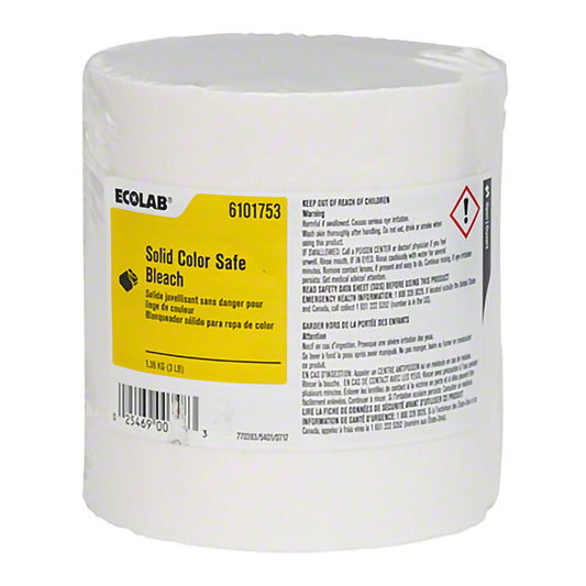 Ecolab® Solid Color Safe Bleach Laundry Detergent, 2/Cs