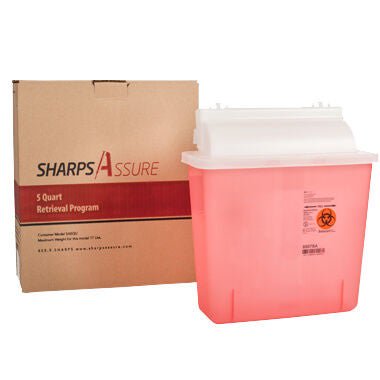 CONTAINER, SHARPS MAILBACK 5QT, 1/EA
