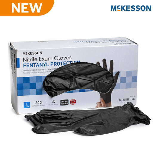 Mckesson Confiderm® 6.8C Nitrile Exam Glove, Large, Blue, 2000/Cs