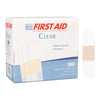 American® White Cross First Aid® Clear Adhesive Strip, 4 x 3 Inch, 1200/CS