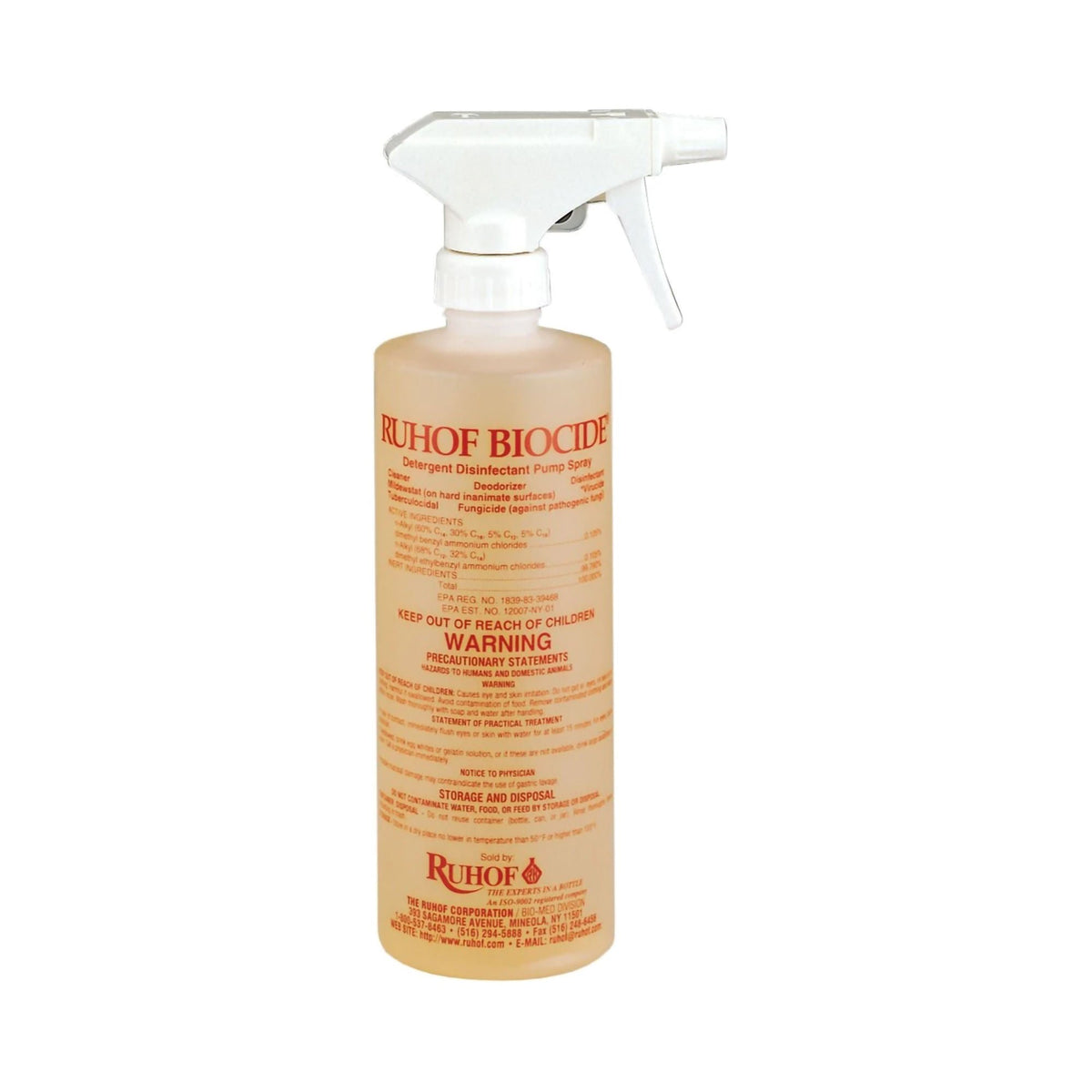 Ruhof Biocide® Surface Disinfectant Cleaner, 12/Cs
