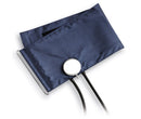 D-RING CUFF & BLADDER, 2-TUBE, LARGE ADULT, NAVY, LATEX FREE, SOLD AS EACH AMERICAN 10