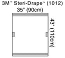 3M™ Steri-Drape™ Fluoroscope Cover Transparent Plastic, Disposable, 35 x 43 Inch, 40/CS