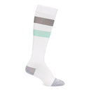 SOCK, COMPRSN MATERNITY WHT/GRY/GRN LG, 1/PR