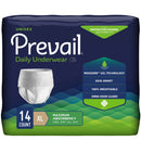PREVAIL® MAXIMUM ABSORBENT UNDERWEAR, EXTRA LARGE, SOLD AS 4/CASE FIRST PVS-514