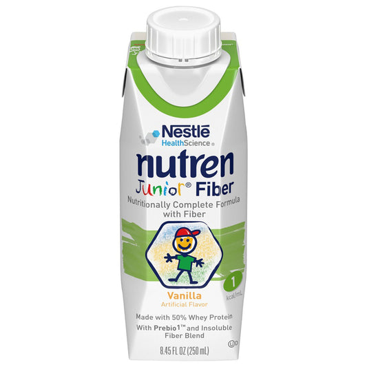 Nutren® Junior Nutritionally Complete Formula With Fiber, Vanilla, 8.45-Ounce, 24/Cs
