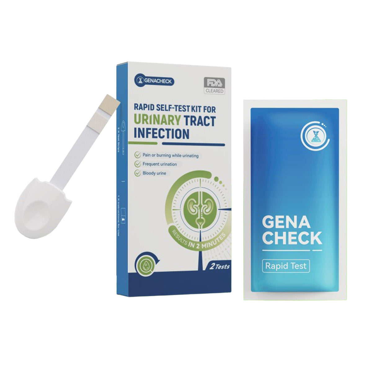 Genacheck® Rapid Self-Test Kit For Urinary Tract Infection, 204/Cs