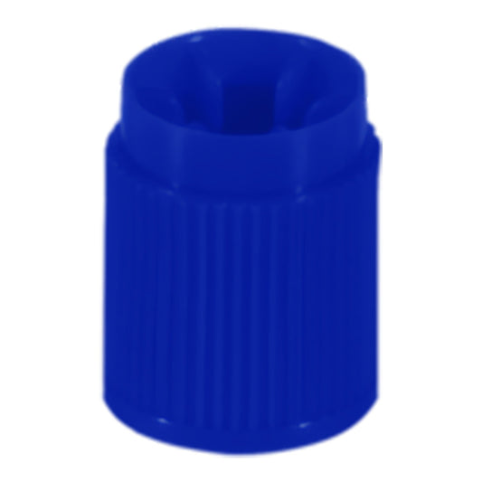 CAP, SCREW F/TUBE STAND TALL BLU 13MM (1000/PK 5PK/CS), 5000/CS
