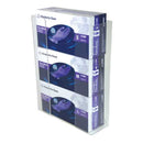 HOLDER, GLOVE BOX TRIPLE ACRYLIC CLR 11"X14.5"X3.5" (5EA/CS), 5/CS
