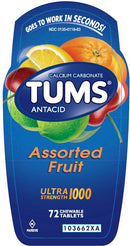TUMS® ULTRA STRENGTH 1000 ANTACID CHEWABLE TABLETS ASSORTED FRUIT, SOLD AS 1/EACH GLAXO 00135011883