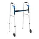 drive™ Aluminum Dual Release Folding Walker, 32 – 39 Inch Height, 1/EA