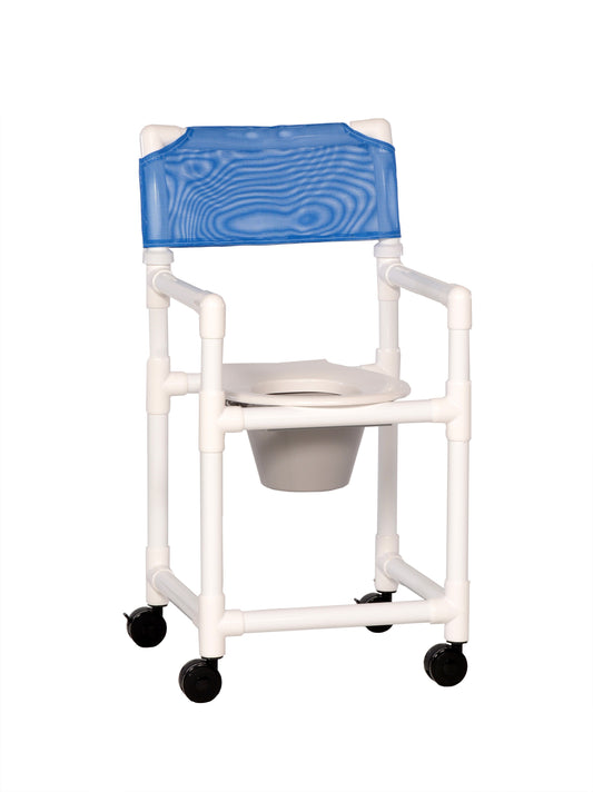 Ipu Standard Line Shower Chair Commode, Blue, 1/Ea
