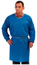 Graham Medical Non-Woven Gown Gown Nonwoven 30Inx42In Bluew/Sewn Ties 50/Cs -86684 - BriteSources