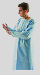 Graham Medical Spunbond/Poly Gowns Gown Spunbond/Poly 42Inx46Inblue 50/Cs -86795 - BriteSources