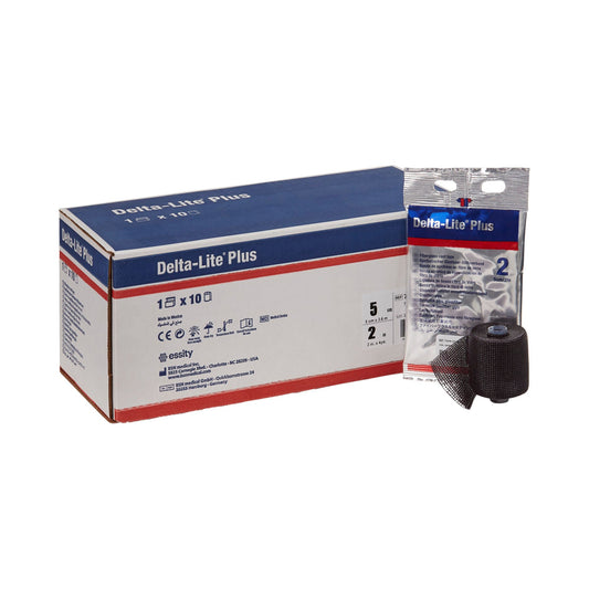 Delta-Lite® Plus Black Cast Tape, 2 Inch X 4 Yard, 10/Bx
