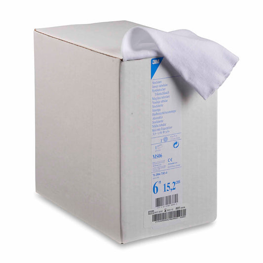 3M™ White Polyester Undercast Stockinette, 6 Inch X 25 Yard, 1/Rl